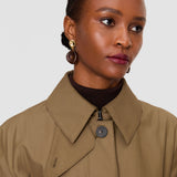 Brown Tito Cotton Blend Coat - Joseph