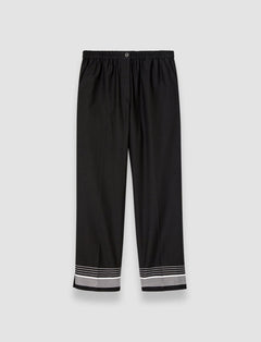 Black Tottenham Cotton Blend Trousers - Joseph