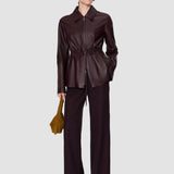 Purple Tullia Soft Nappa Jacket - Joseph