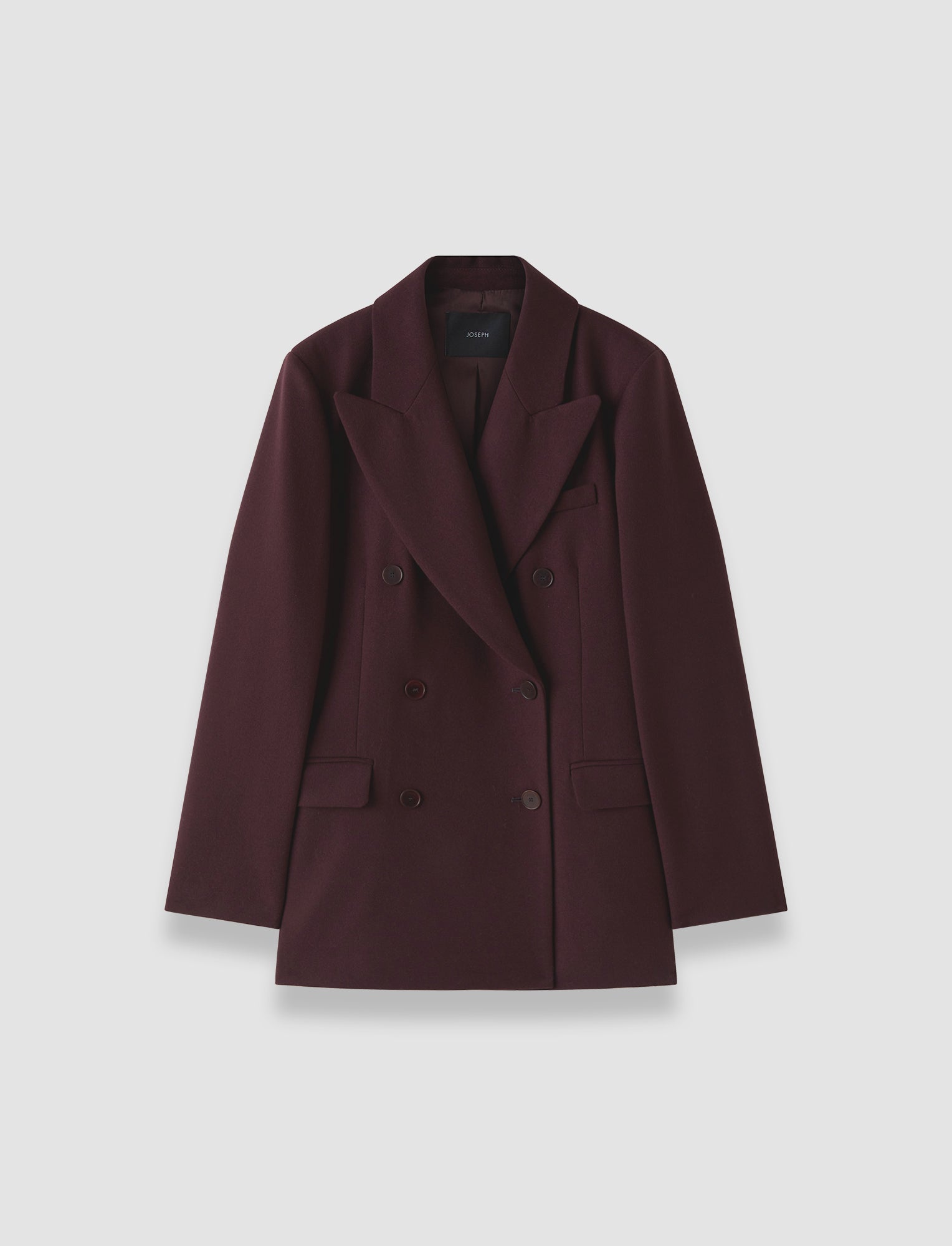 パープル-valery-flannel-wool-ジャケット-JOSEPH