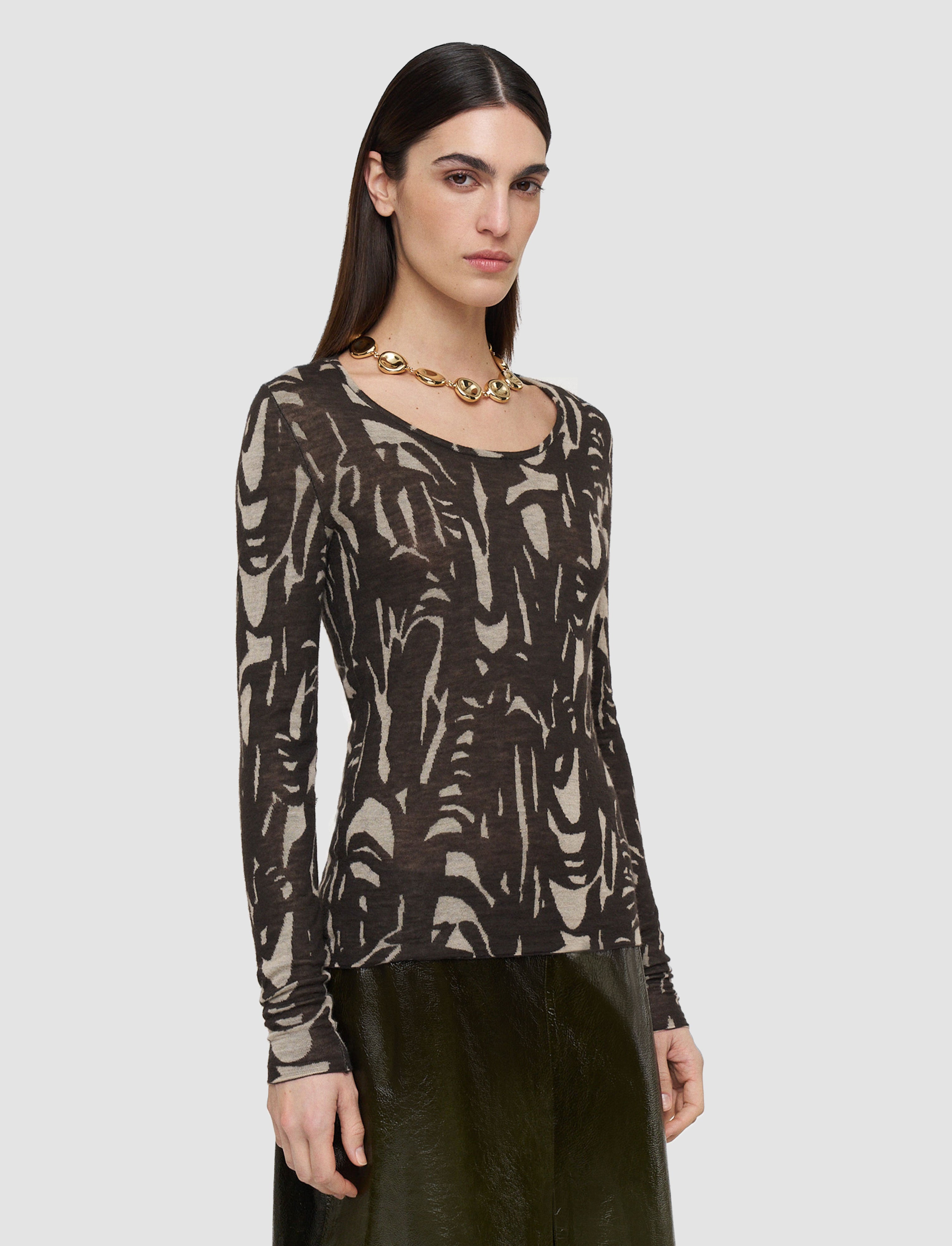 multicolour-villa-cashair-jacquard-top-JOSEPH