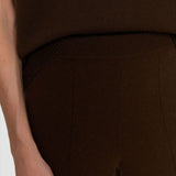 Brown Viola Light Pure Cashmere Trousers - Joseph