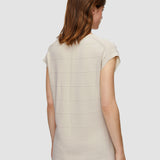 Beige Viscose Grid Knit Top - Joseph