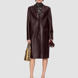 Purple Vittoria Soft Nappa Coat - Joseph