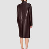Purple Vittoria Soft Nappa Coat - Joseph