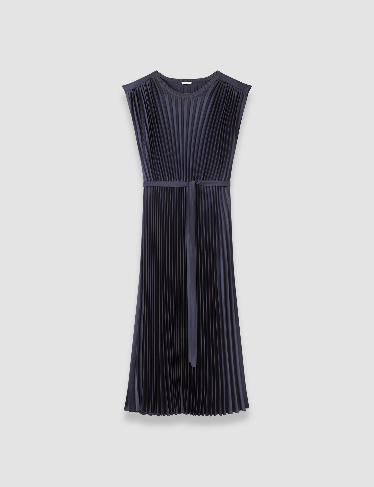 Blue Volta Knit Weave Plissé Dress - Joseph