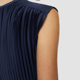 Volta Knit Weave Plissé ドレス 