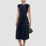 Volta Knit Weave Plissé ドレス 