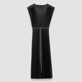 Volta Knit Weave Plissé ドレス 