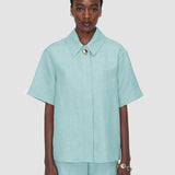 Blue Volu Light Linen Blend Shirt - Joseph