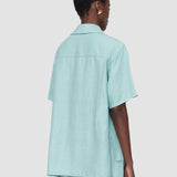 Blue Volu Light Linen Blend Shirt - Joseph