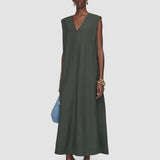 Green Vssad Viscose Tailoring Dress - Joseph