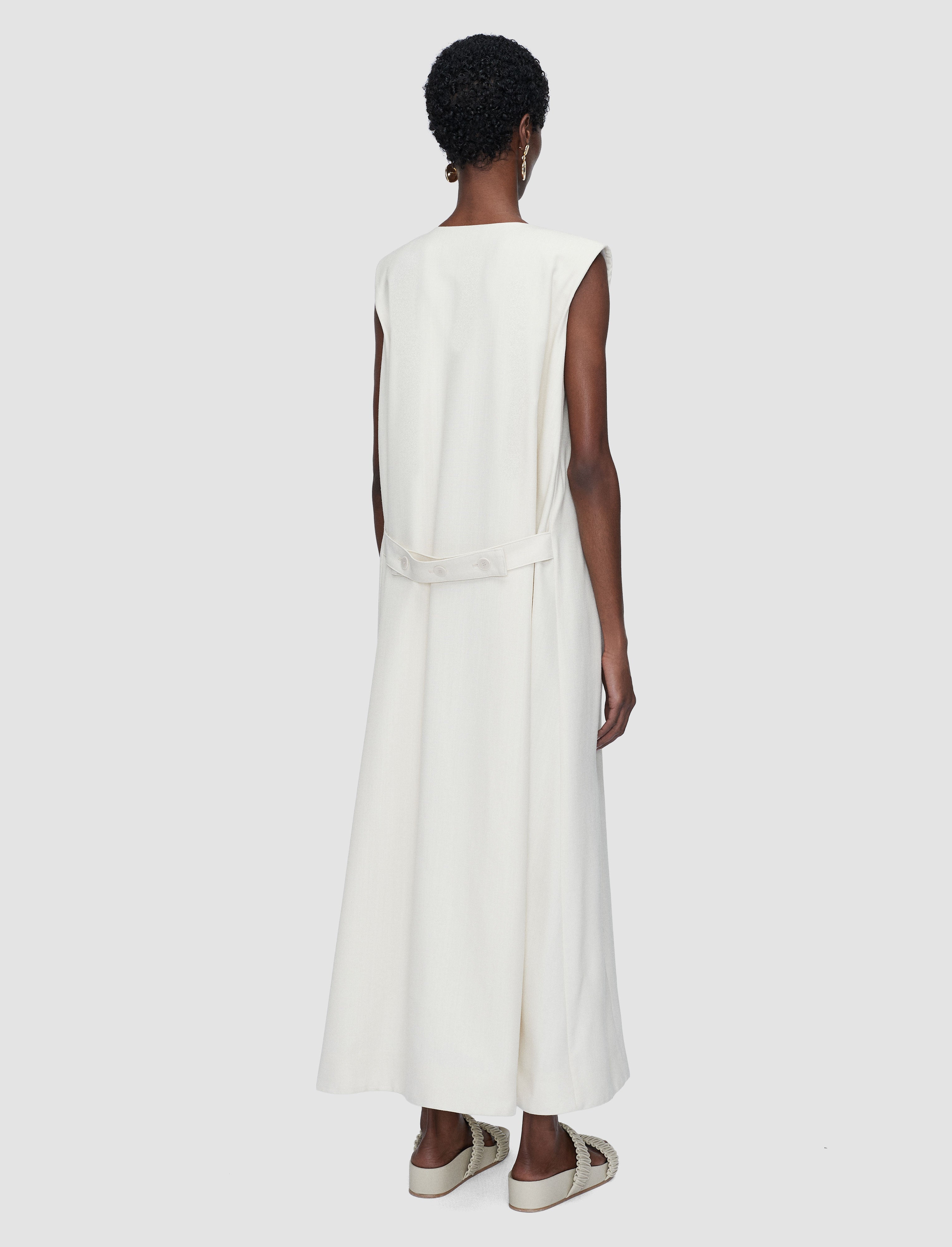 white-vssad-viscose-tailoring-dress-JOSEPH