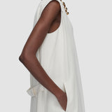 White Vssad Viscose Tailoring Dress - Joseph