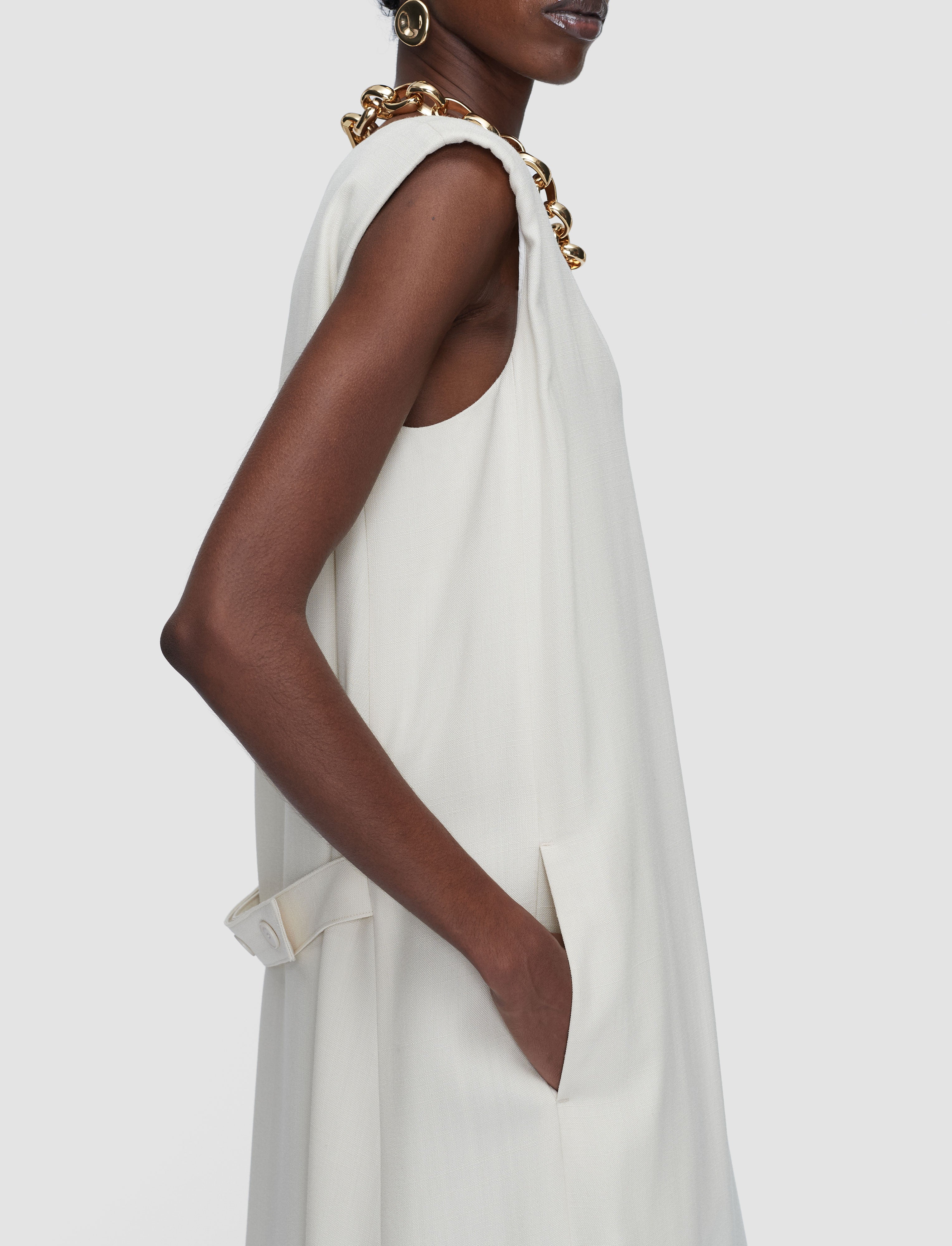 white-vssad-viscose-tailoring-dress-JOSEPH