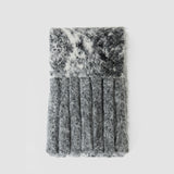 Black Winster Fluffy Alpaca Snake Scarf - Joseph