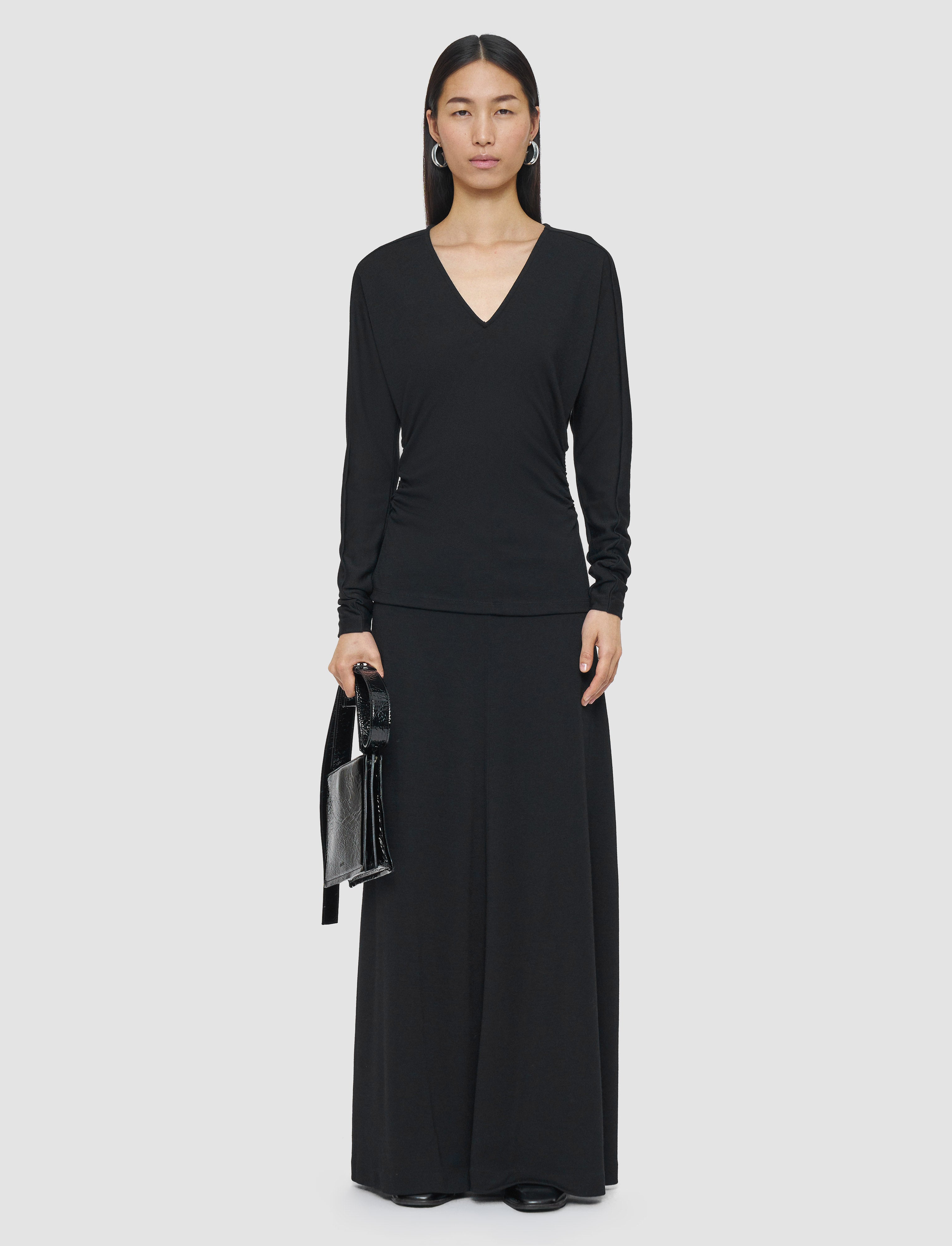 black-wool-jersey-v-neck-top-JOSEPH