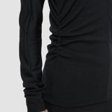 Wool Jersey V Neck Top