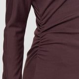 Wool Jersey V Neck Top