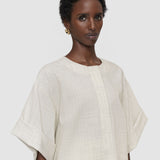 White Yani Light Wool Blouse - Joseph