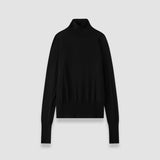 Black Yara Cashair High Neck Jumper - Joseph