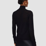 Black Yara Cashair High Neck Jumper - Joseph