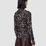 Multicolour Yasmin Cashair Jacquard High Neck Jumper - Joseph
