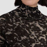 Multicolour Yasmin Cashair Jacquard High Neck Jumper - Joseph
