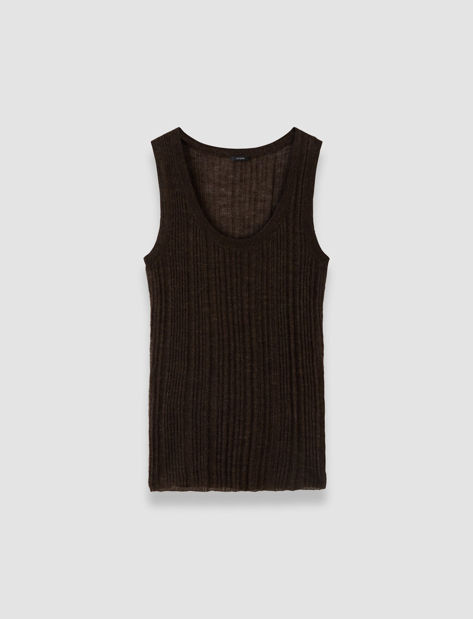 brown-ycaza-sheer-wool-rib-vest-JOSEPH
