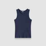 Blue Yeux Cotton Rib Tank Top - Joseph