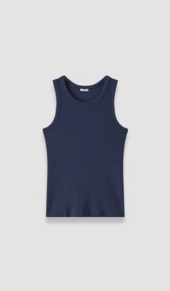 Blue Yeux Cotton Rib Tank Top - Joseph