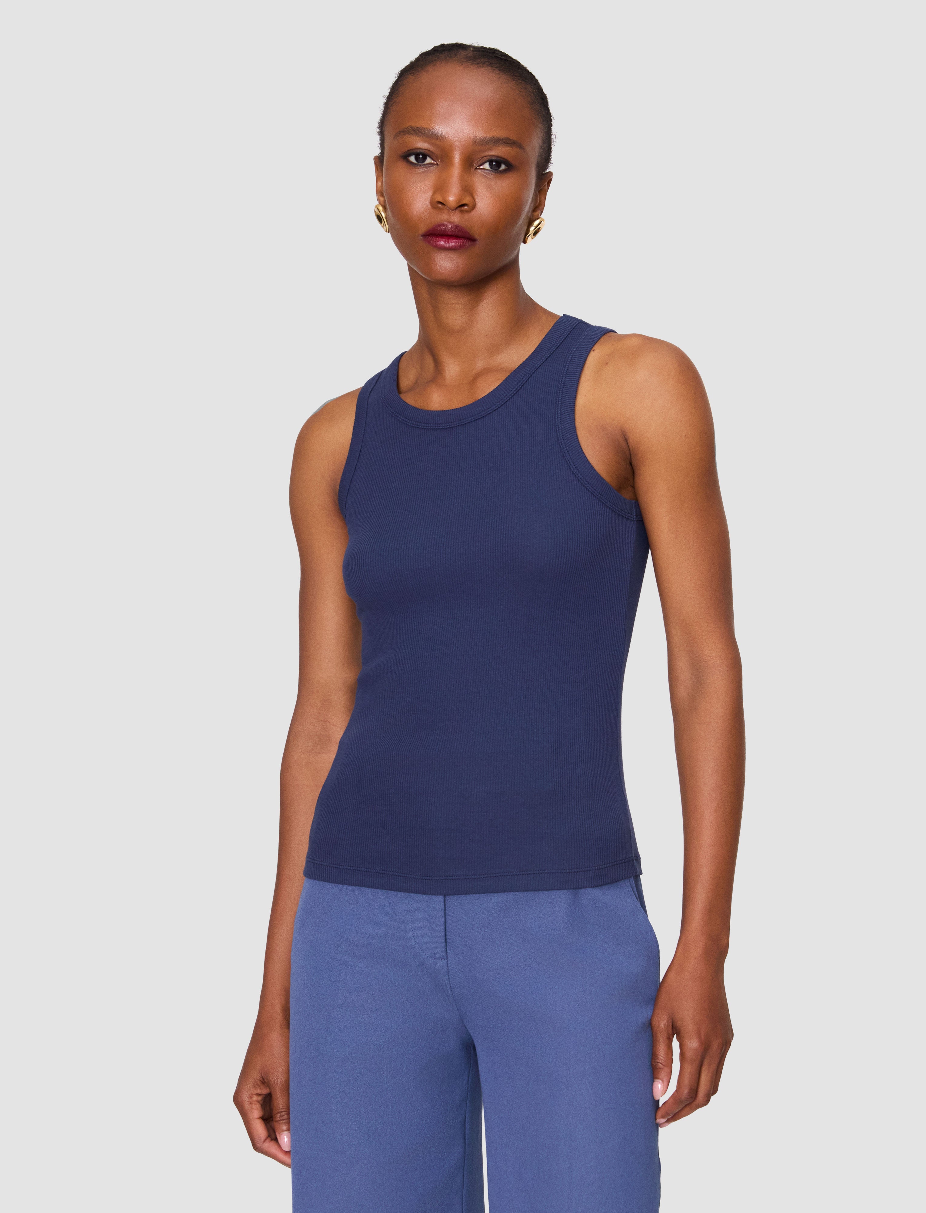 blue-yeux-cotton-rib-vest-JOSEPH