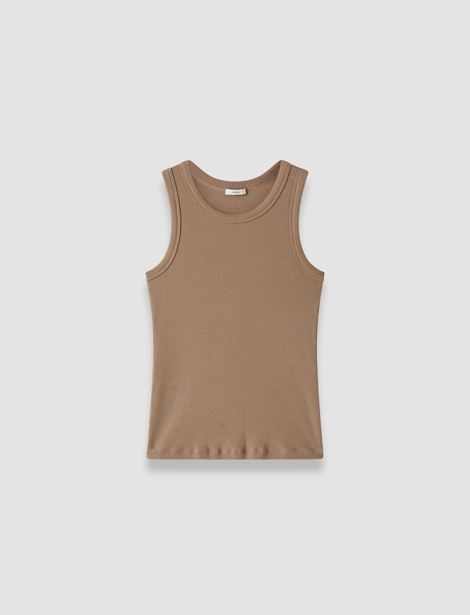 brown-yeux-cotton-rib-vest-JOSEPH