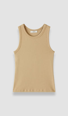 Beige Yeux Cotton Rib Vest - Joseph