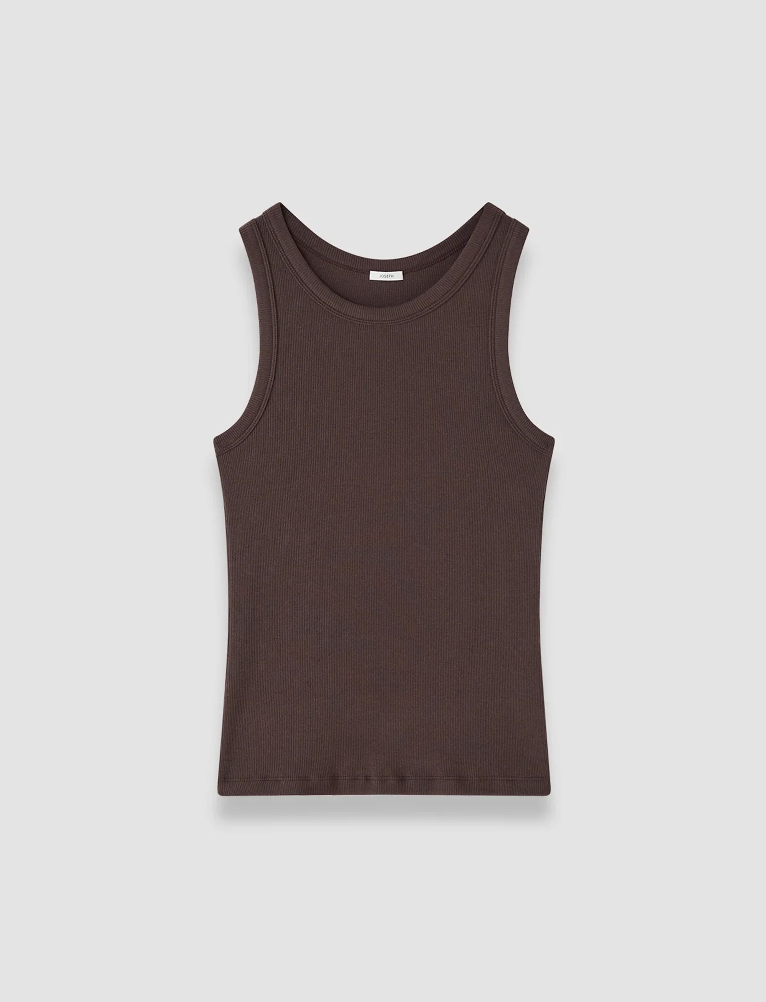 brown-yeux-cotton-rib-vest-JOSEPH