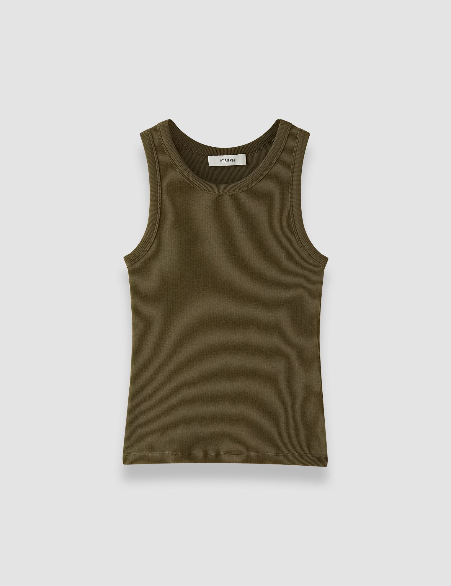 Green Yeux Cotton Rib Vest - Joseph