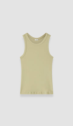 Green Yeux Cotton Rib Vest - Joseph
