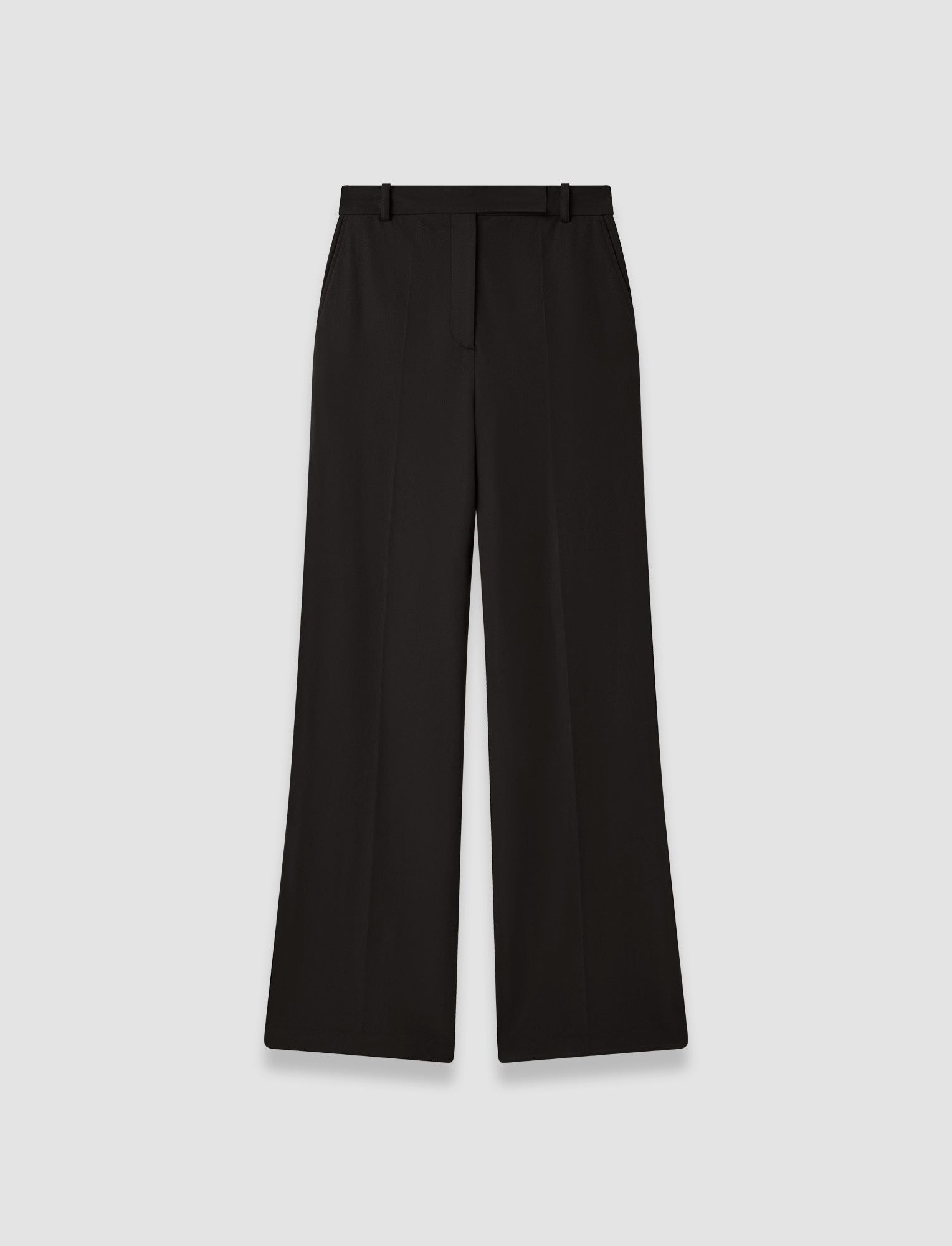 Duke Leather Stretch トラウザーズ - ブラック | JOSEPH JP