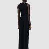 Black Yukio Gabardine Stretch Trousers - Joseph