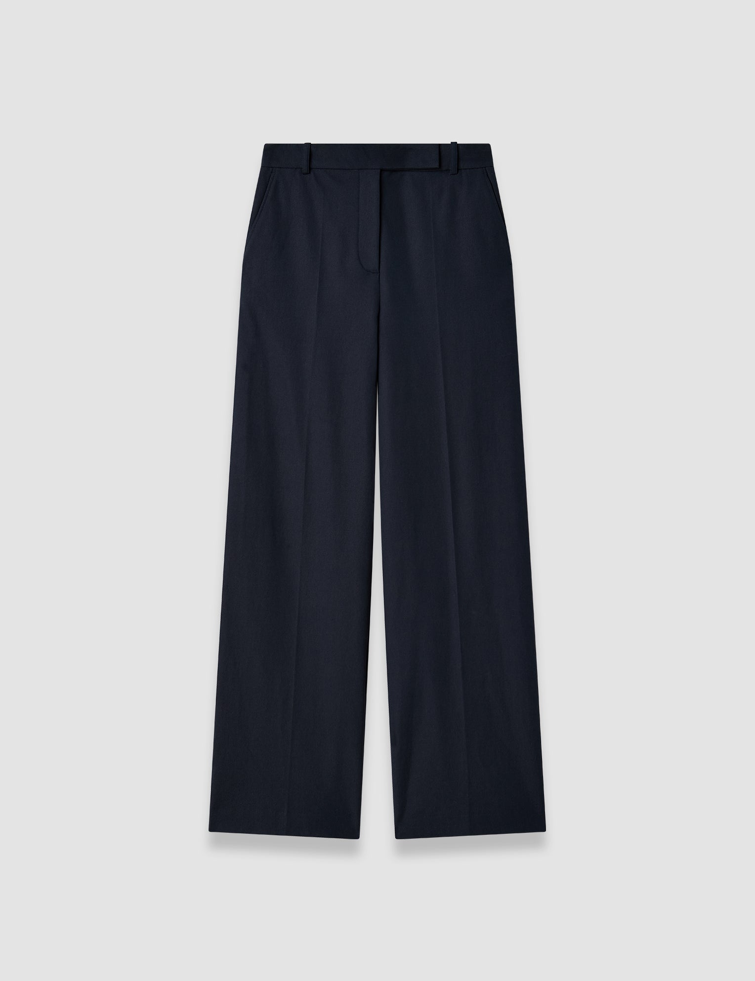 Blue Yukio Gabardine Stretch Trousers - Joseph