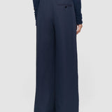 Blue Yukio Gabardine Stretch Trousers - Joseph