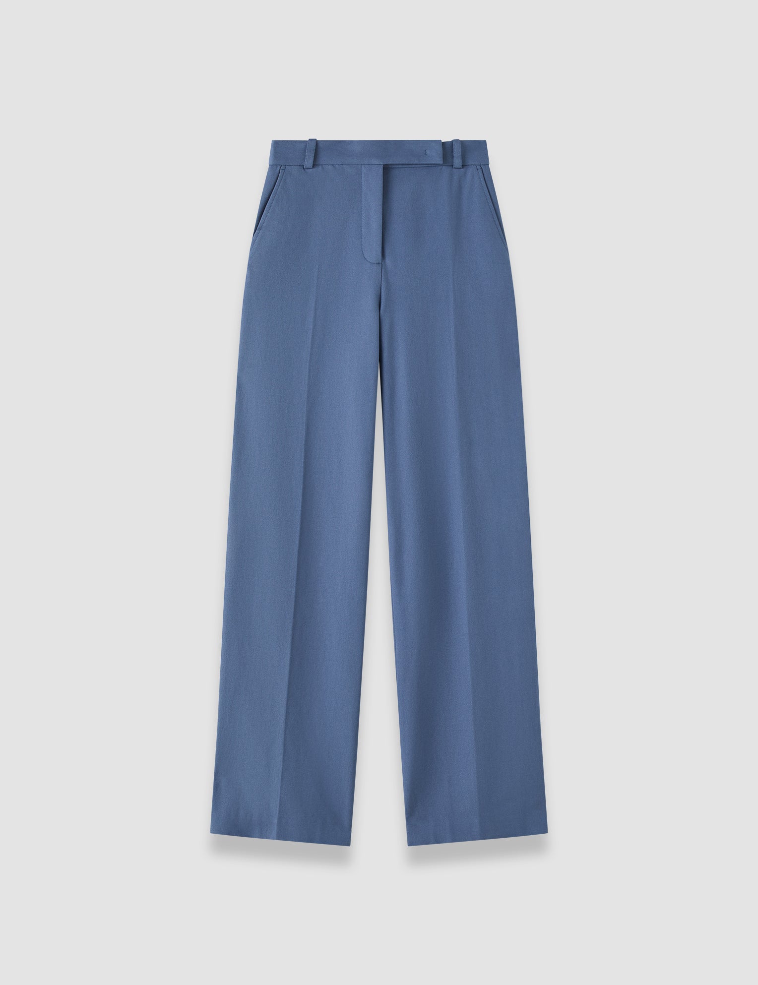 Blue Yukio Gabardine Stretch Trousers - Joseph