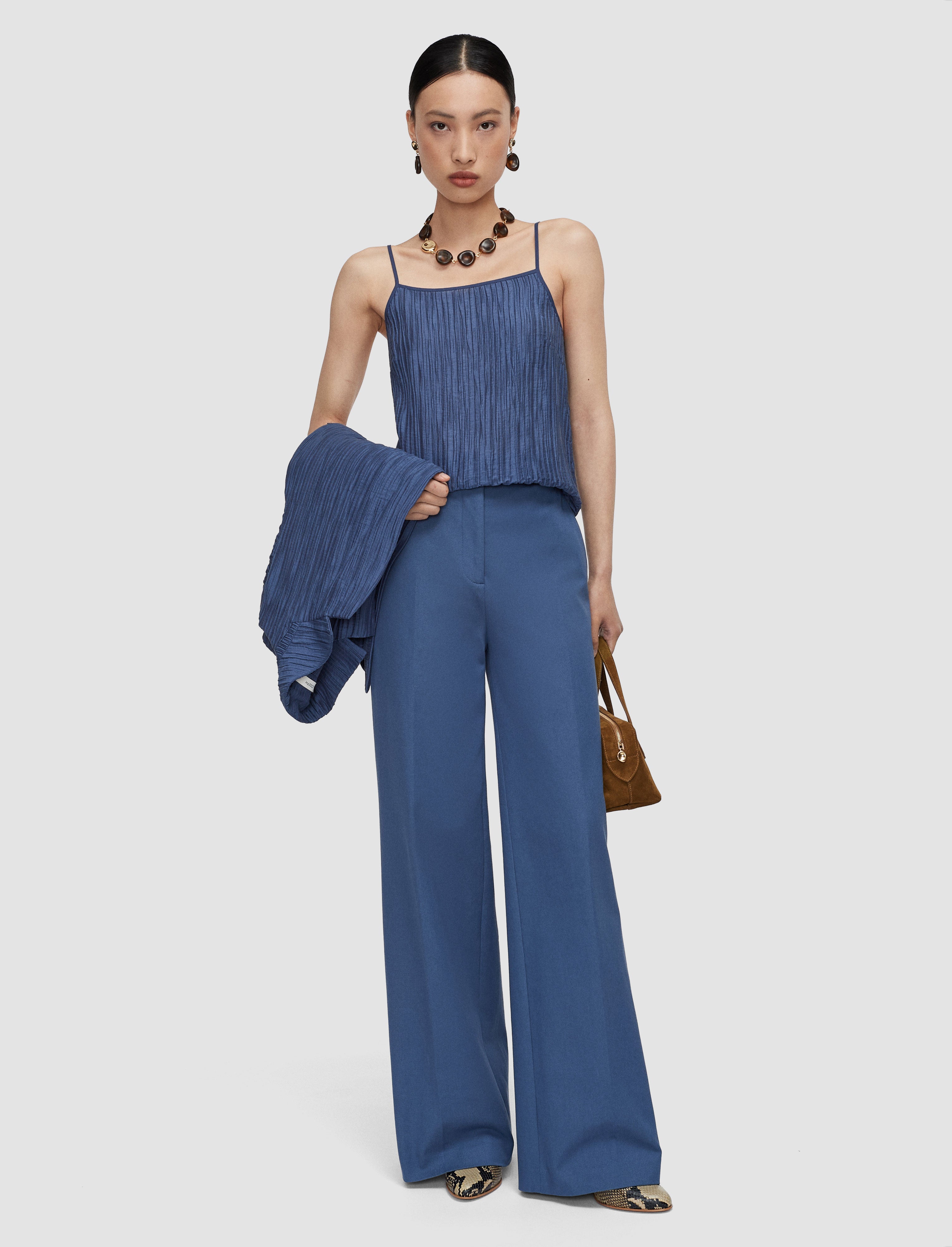 blue-yukio-gabardine-stretch-trousers-JOSEPH