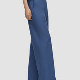 Blue Yukio Gabardine Stretch Trousers - Joseph