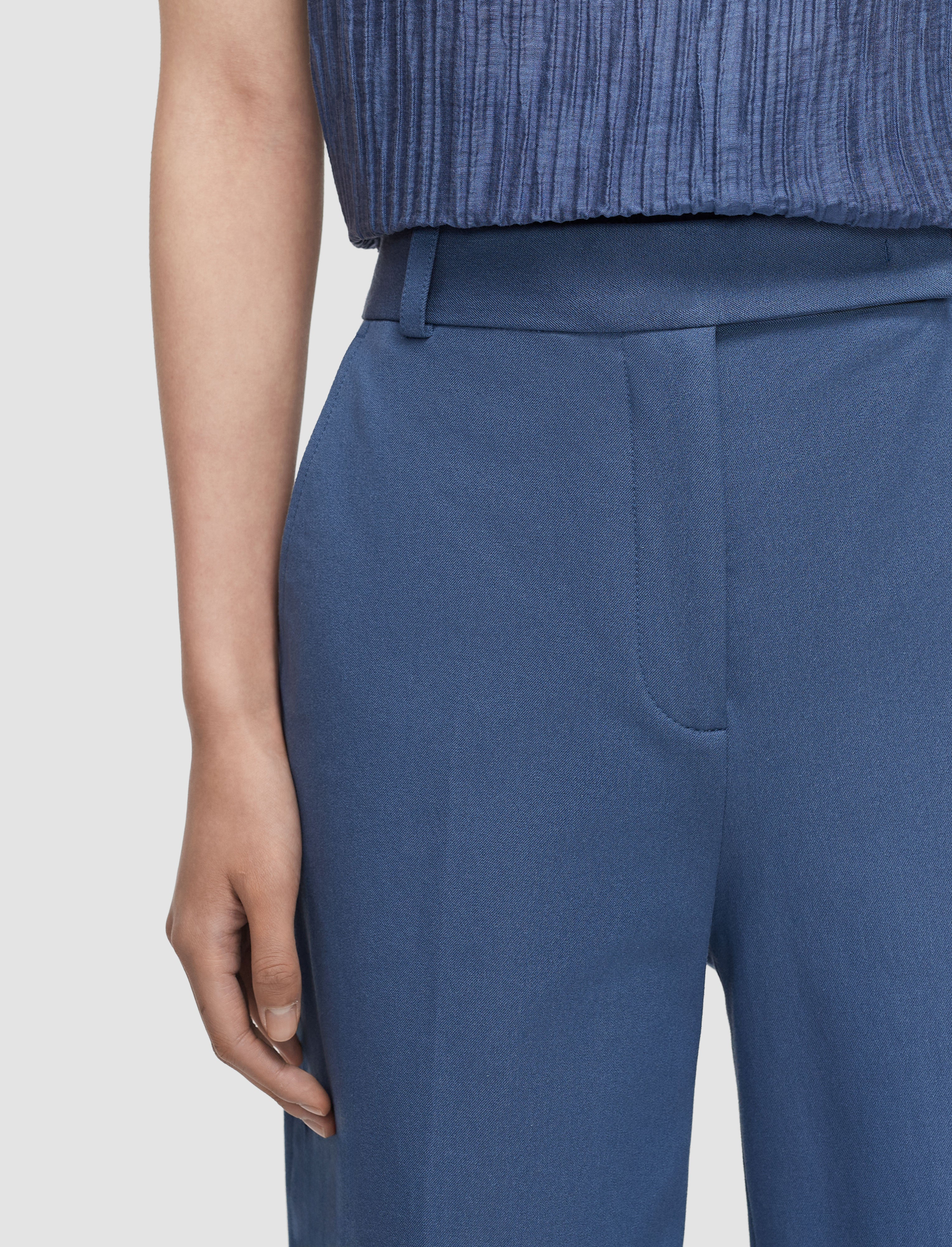 blue-yukio-gabardine-stretch-trousers-JOSEPH