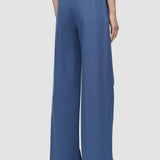 Blue Yukio Gabardine Stretch Trousers - Joseph