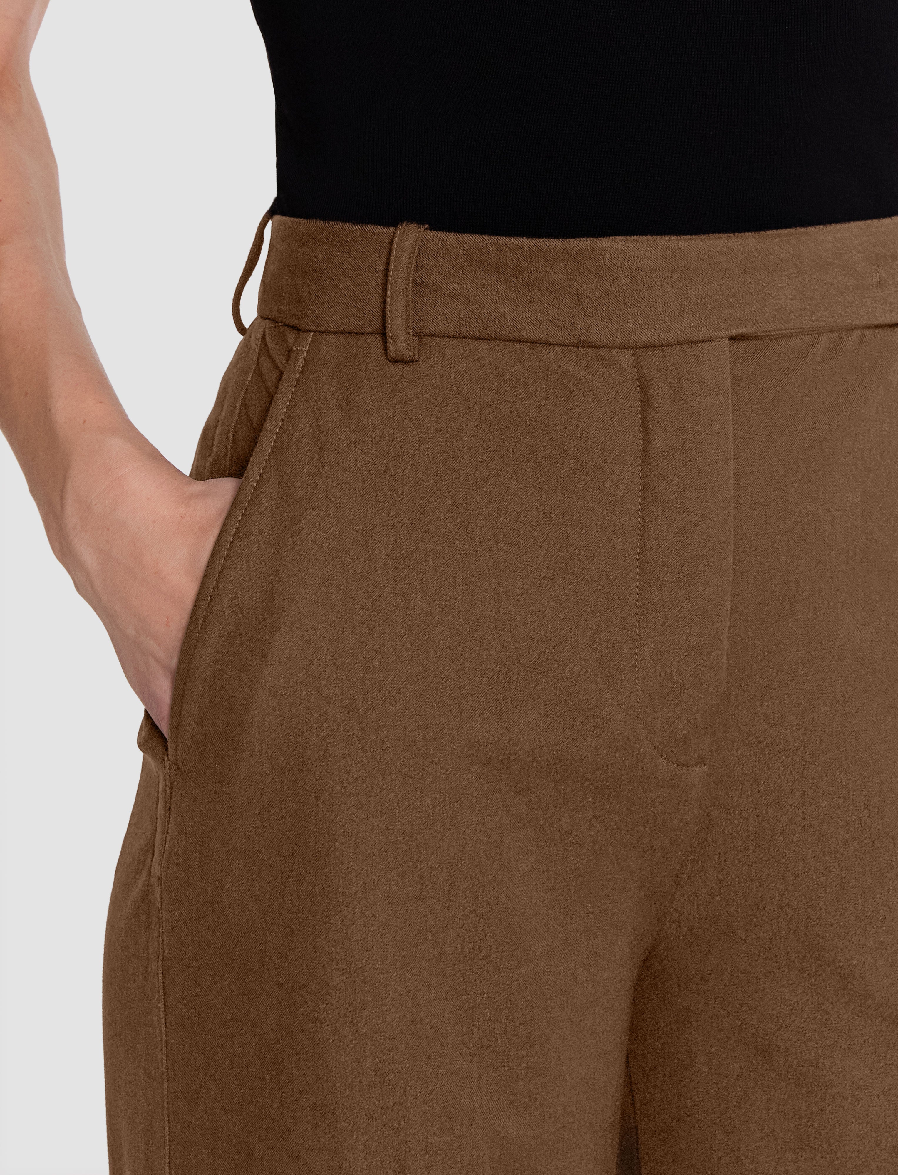 brown-yukio-gabardine-stretch-trousers-JOSEPH