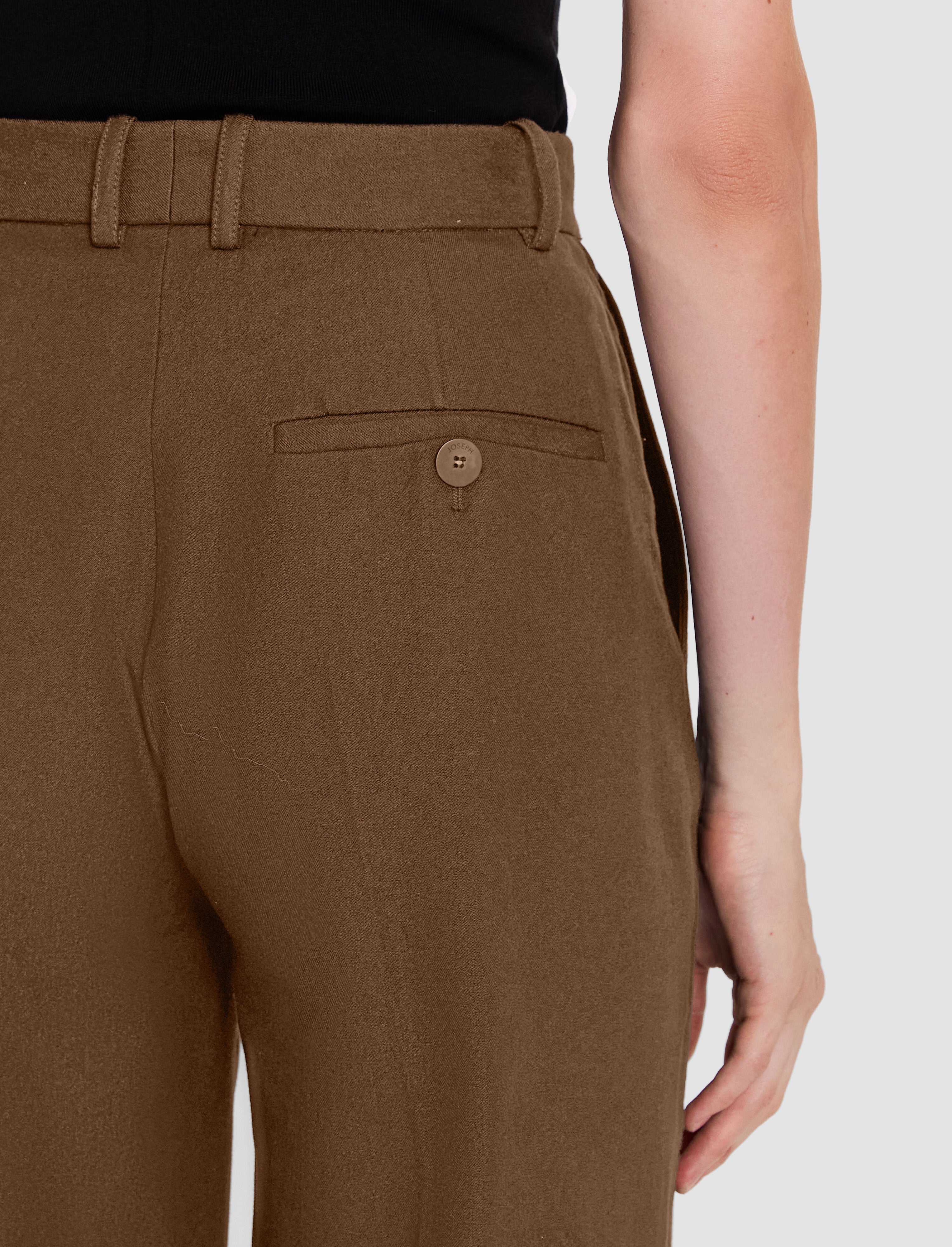 brown-yukio-gabardine-stretch-trousers-JOSEPH