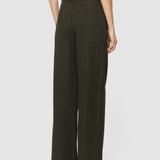 Green Yukio Gabardine Stretch Trousers - Joseph
