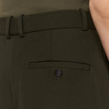 Green Yukio Gabardine Stretch Trousers - Joseph